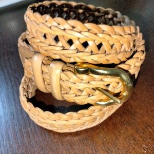 LC (Size 39 Length) Tan Woven Belt